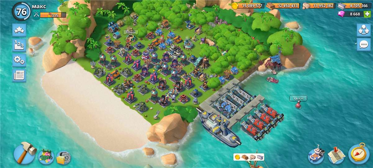 продажа аккаунта к игре Boom Beach